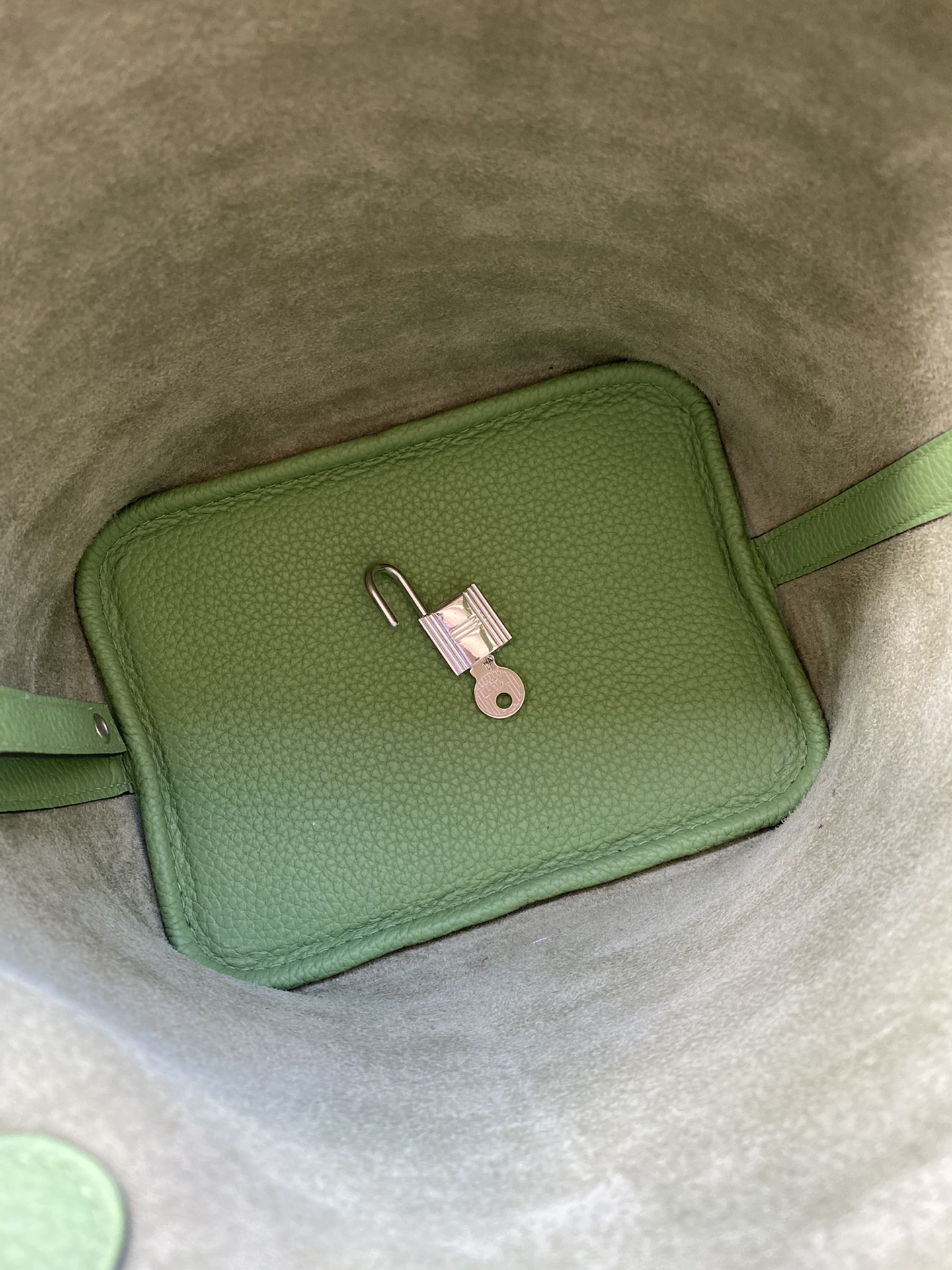 Hermes Picotin Lock 18 Bag In Green Kiwi Clemence Leather